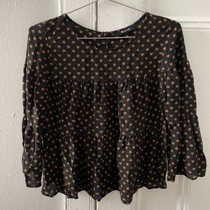 Madewell Silk Tiered Blouse